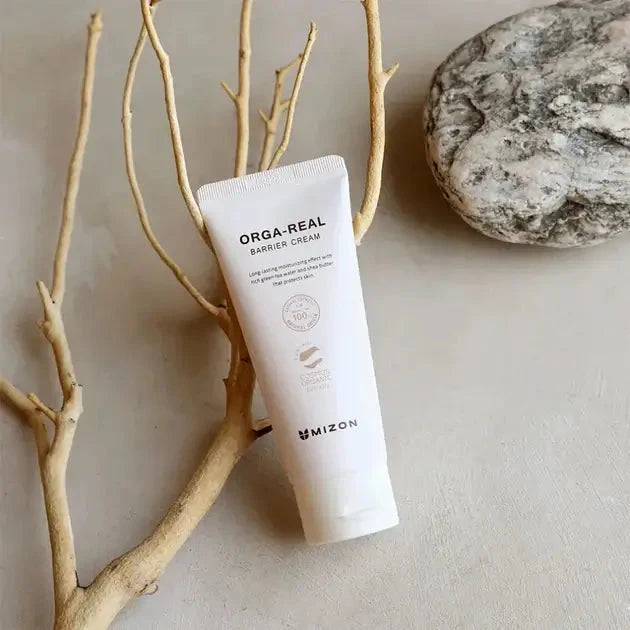 Atjaunojošs krēms jutīgai ādai Mizon Orga-Real Barrier Cream