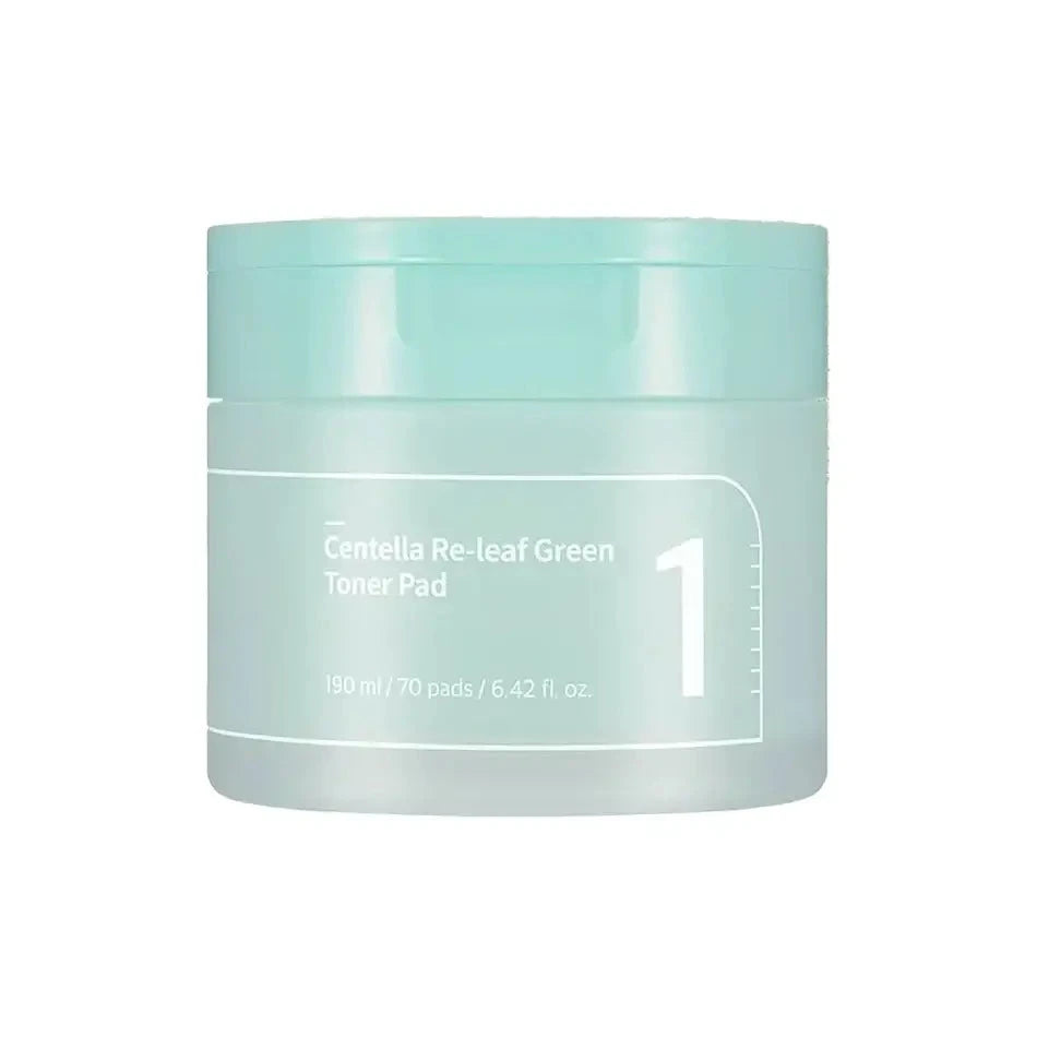 Tonizējoši spilventiņi Numbuzin No.1 Centella Re-leaf Green Toner Pad