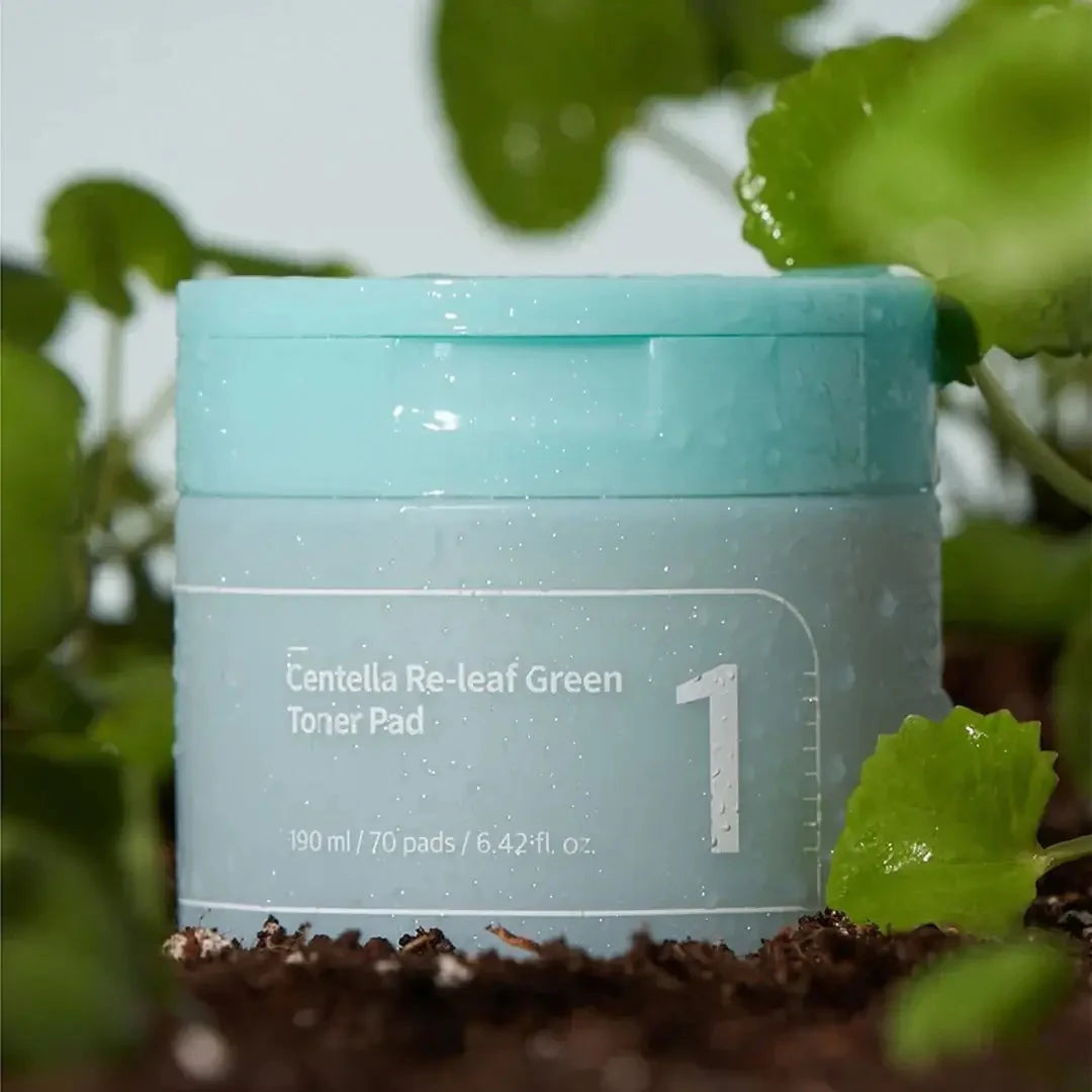 Tonizējoši spilventiņi Numbuzin No.1 Centella Re-leaf Green Toner Pad