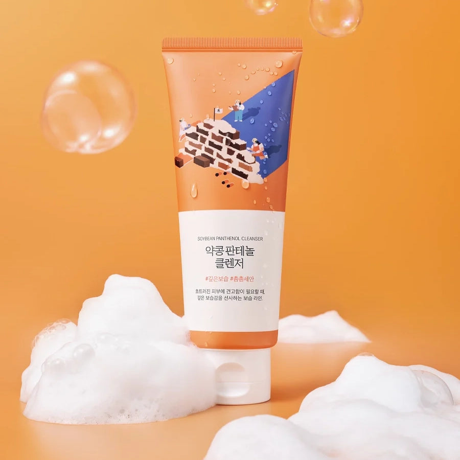 Maigi attīrošas putiņas ROUND LAB Soybean Panthenol Cleanser