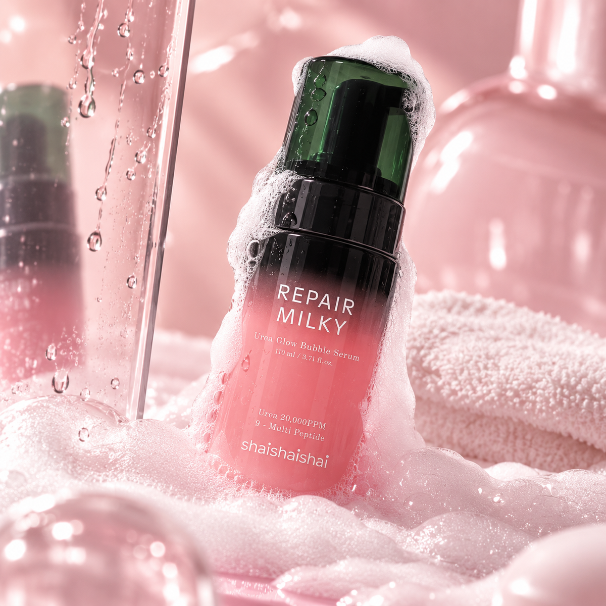 Shaishaishai Repair Milky Urea Glow Bubble Serum