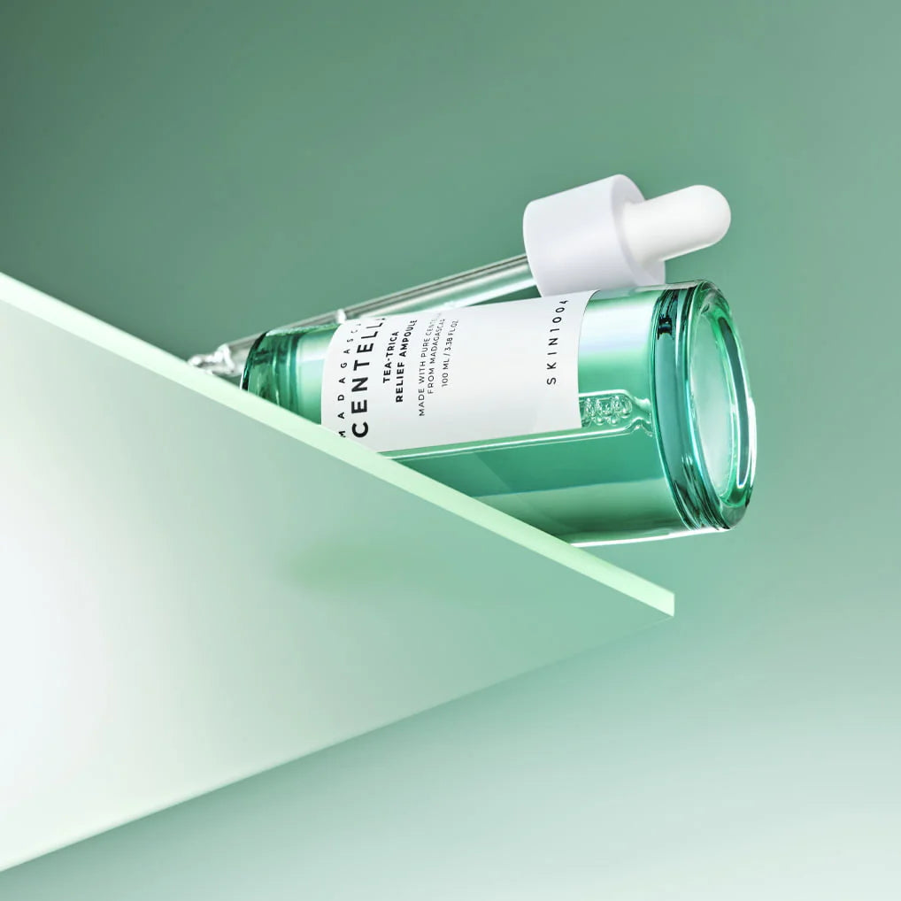 Nomierinoša ampula problemātiskai ādai SKIN1004 Madagascar Centella Tea-Trica Relief Ampoule