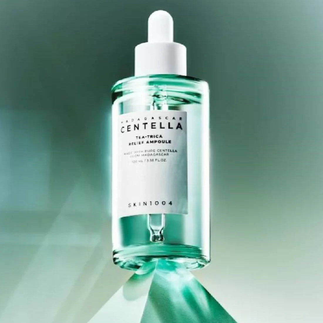 Nomierinoša ampula problemātiskai ādai SKIN1004 Madagascar Centella Tea-Trica Relief Ampoule