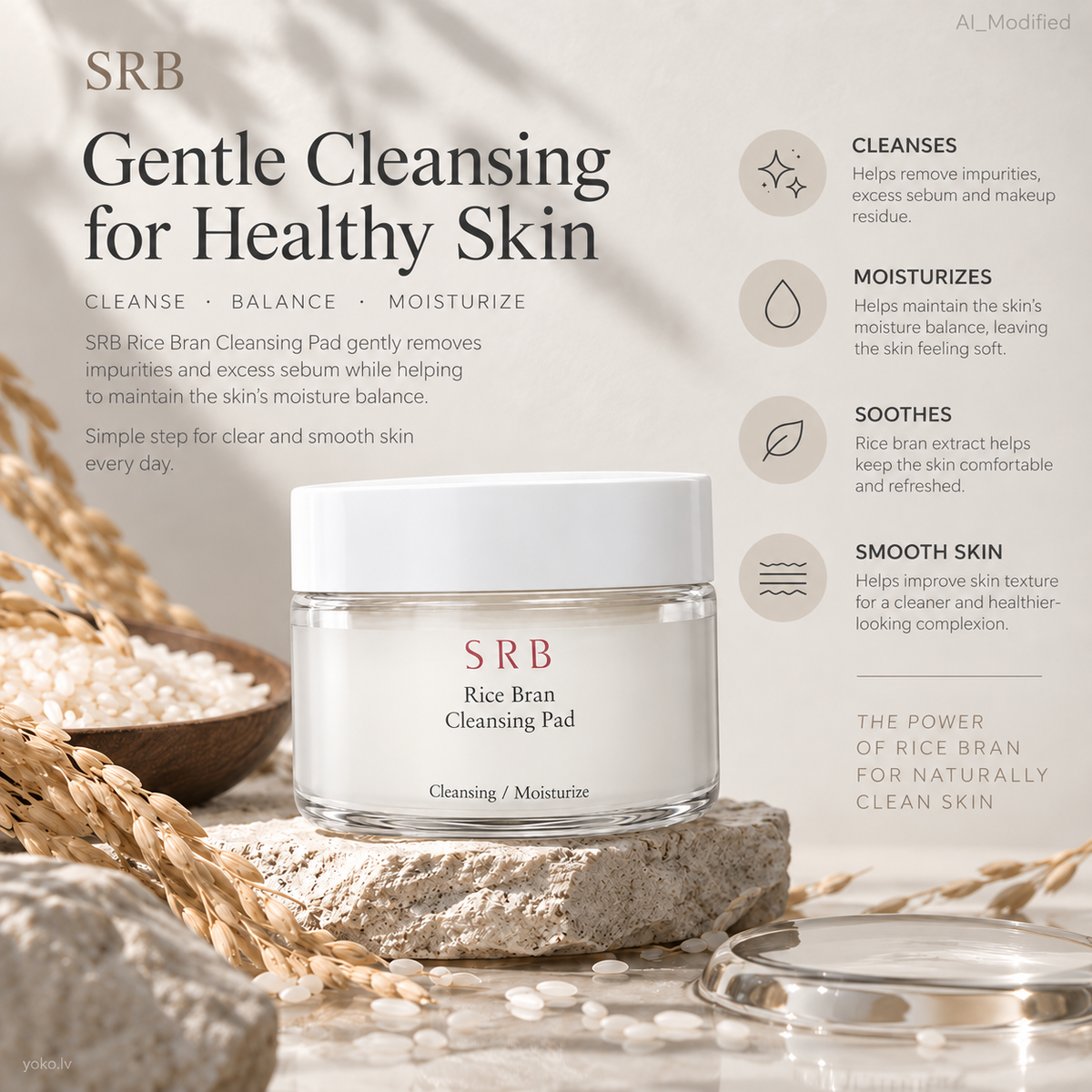 SRB Rice Bran Cleansing Pad