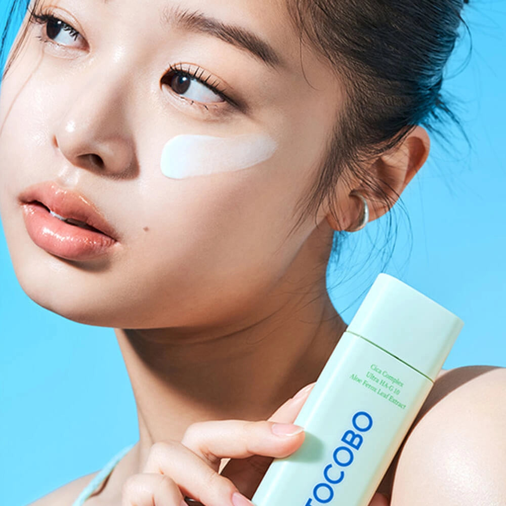 Nomierinošs saules aizsargserums Tocobo Cica Calming Sun Serum SPF50+ PA++++