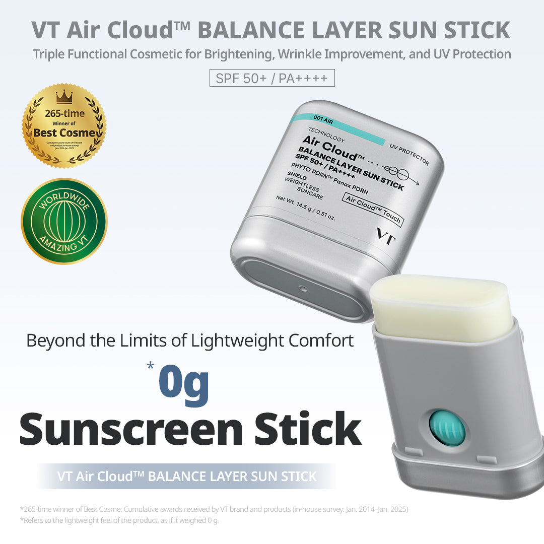 VT Cosmetics Air Cloud Balance Layer Sun Stick SPF50+ PA++++