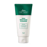 Putiņas jutīgai ādai ar Āzijas centellu VT Cosmetics Cica Mild Foam Cleanser