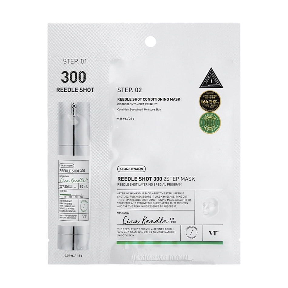 Intensīva divu tekstūru maska ar mikroadatām VT Cosmetics Reedle Shot 300 2 Step Mask