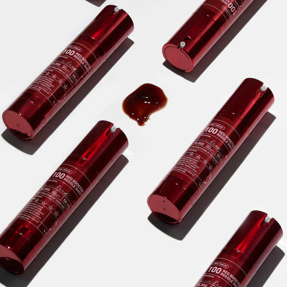 Esence ar mikroadatām un Dragon Blood VT Cosmetics Red Booster Reedle Shot 100 ekstraktu
