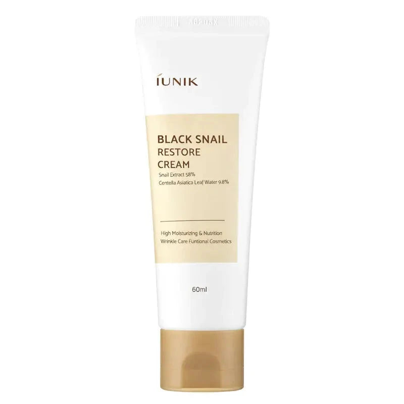 Pretnovecošanās krēms ādas atjaunošanai iUNIK Black Snail Restore Cream