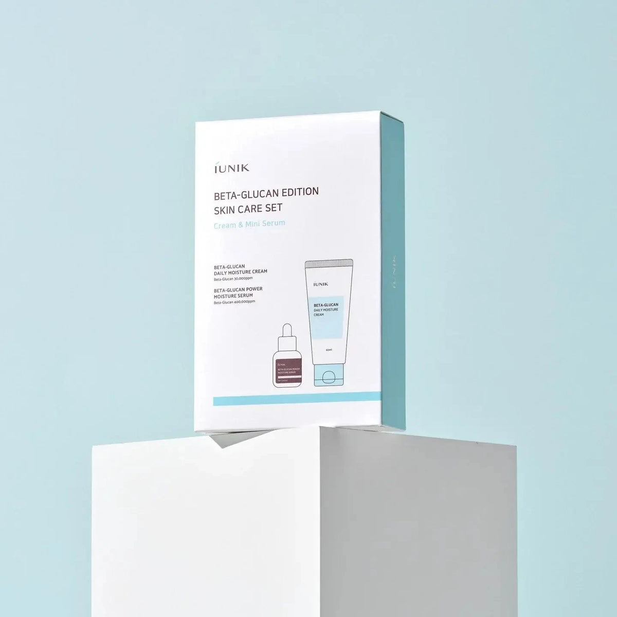 Komplekts sejas mitrināšanai ar beta glikānu iUNIK Beta Glucan Edition Skin Care Set