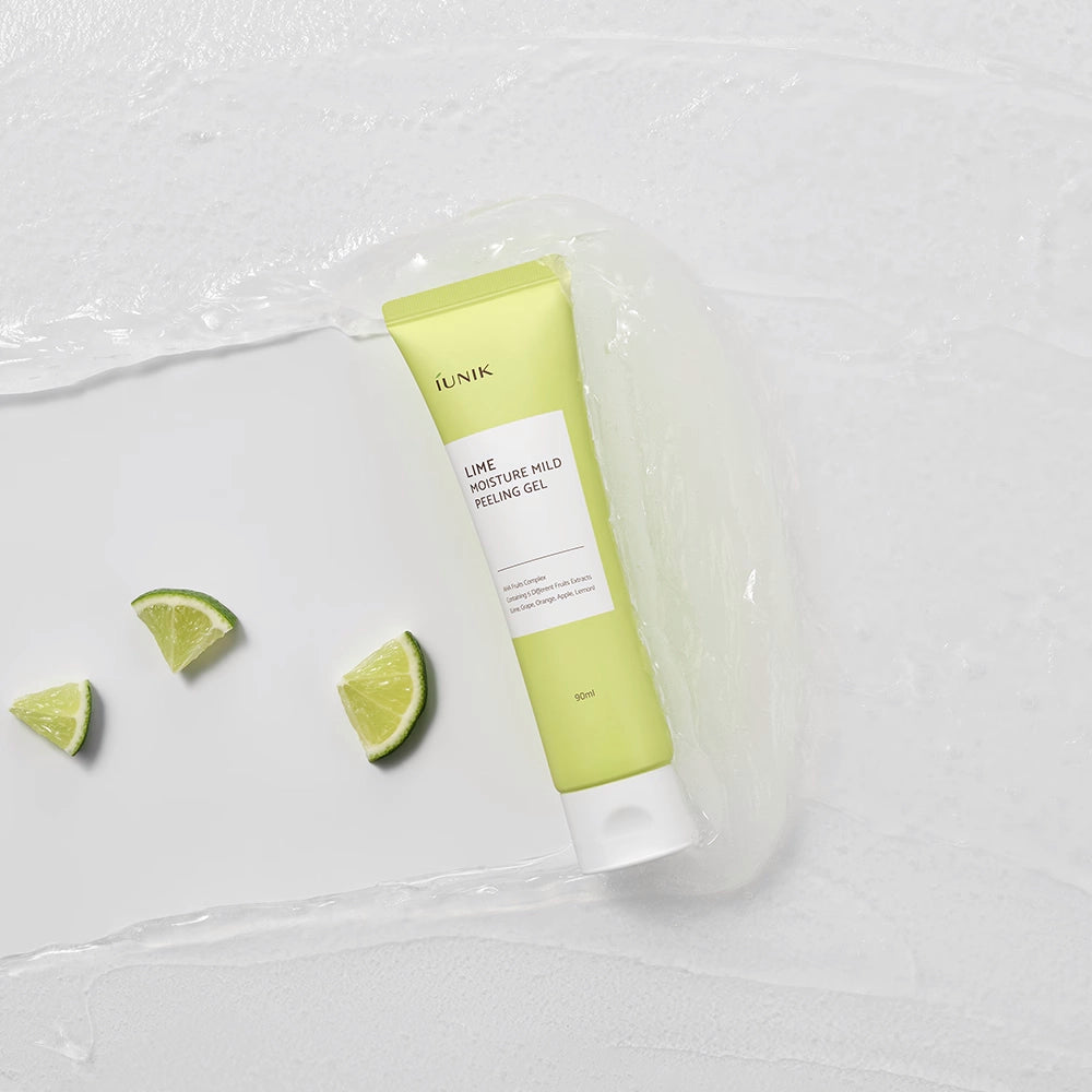 Maigs pīlings-gels ar AHA skābēm iUnik Lime Moisture Mild Peeling Gel