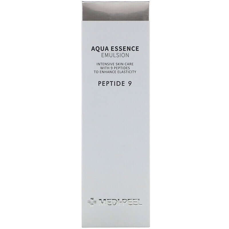 Emulsija ar peptīdiem elastības piešķiršanai ādai Medi Peel Peptide 9 Aqua Essence Emulsion