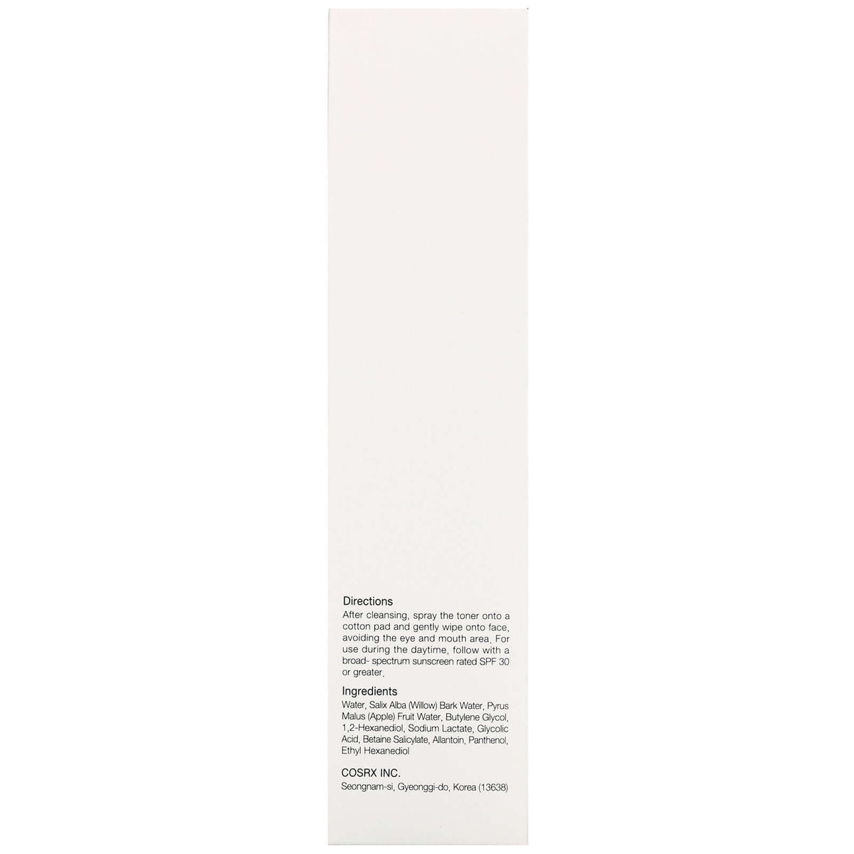 Maigs attīrošs toniks Cosrx AHA/BHA Clarifying Treatment Toner