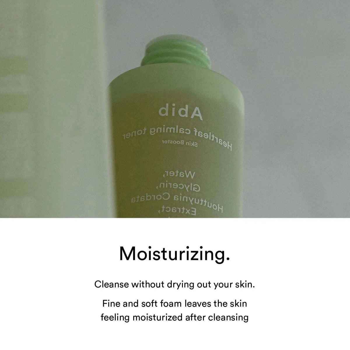 Nomierinošs toniks ar ķērsas ekstraktu Abib Heartleaf Calming Toner Skin Booster