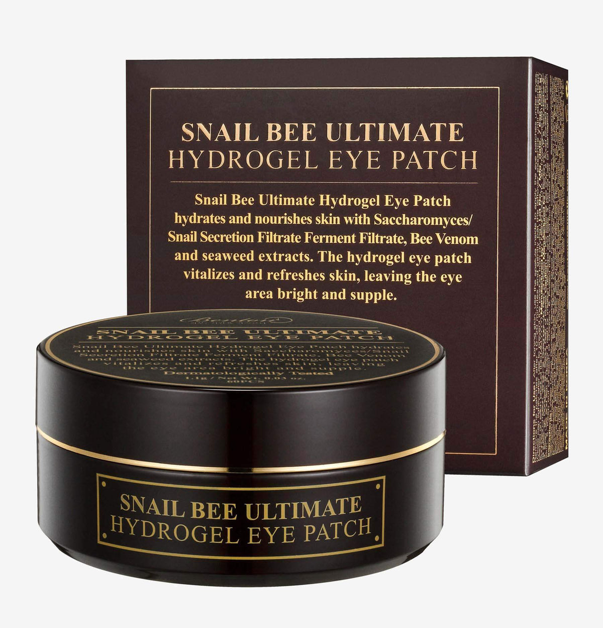 Hidrogēla patči ar gliemežu mucīnu un bišu indi Benton Snail Bee Ultimate Hydrogel Eye Patch