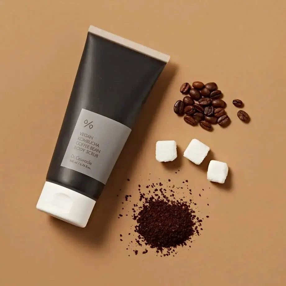 Vegāniskais kofeīna skurbis ķermenim Dr.Ceuracle Vegan Kombucha Coffee Bean Body Scrub