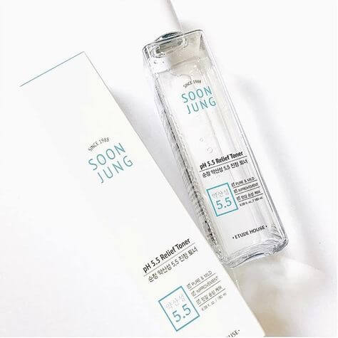 Atvēsinošs hipoalerģisks toniks Etude House SoonJung pH 5.5 Relief Toner
