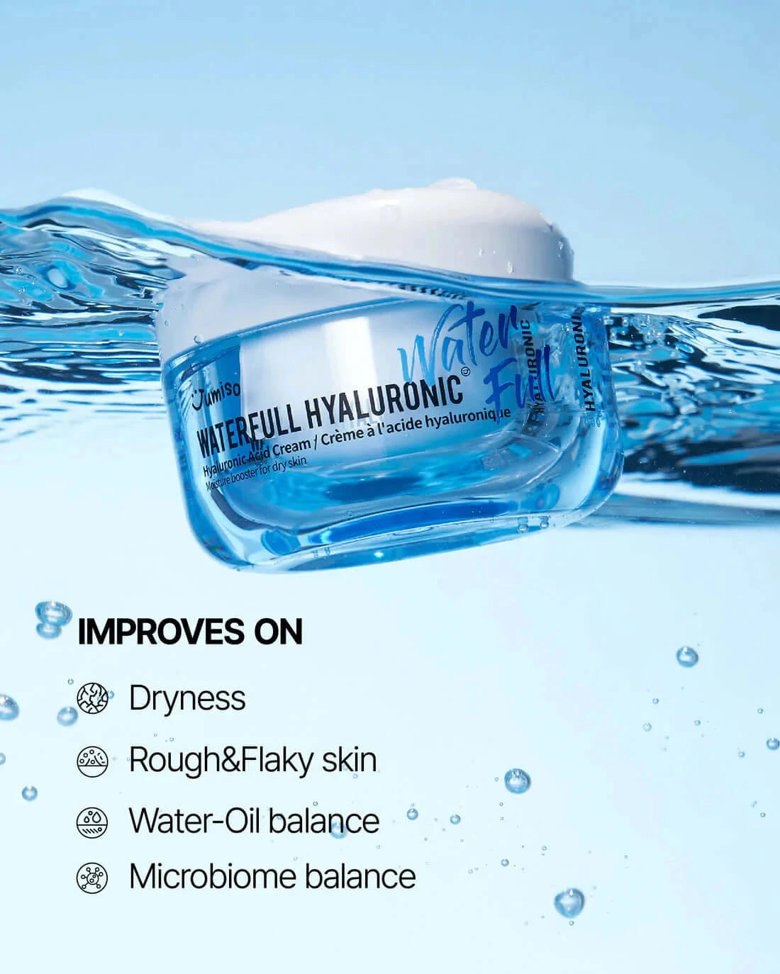 Intensīvi mitrinošs gelveida krēms Jumiso Waterfull Hyaluronic Cream