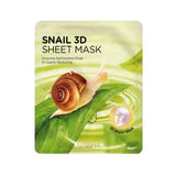 3D maska ar gliemežu mucīnu Missha Healing Snail 3D Sheet Mask