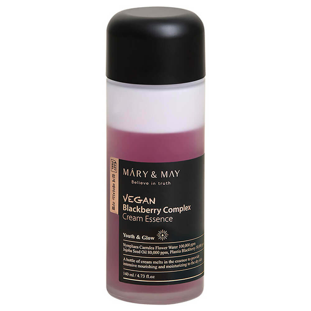 Krēmveida esence ar kazeņu ekstraktu Mary&May Vegan Blackberry Complex Cream Essence