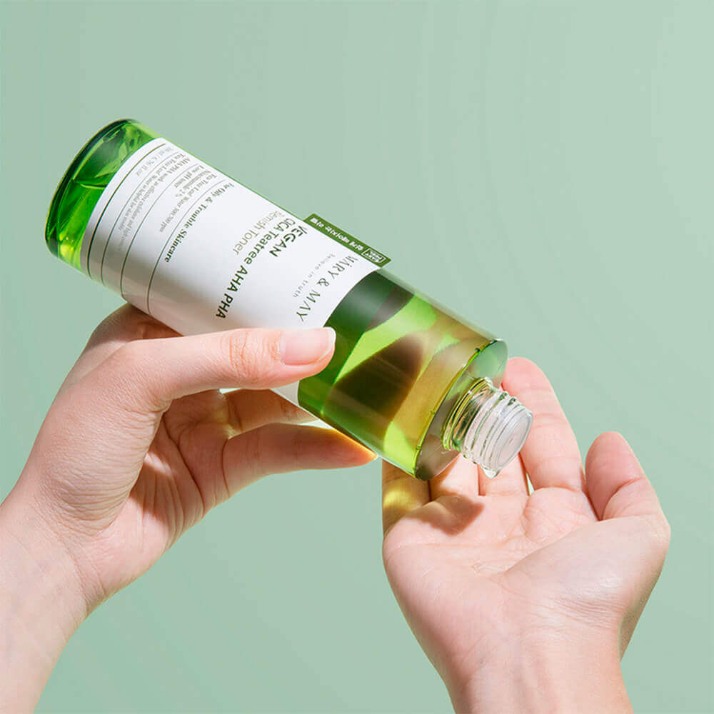 Nomierinošs toniks problemātiskais ādai Mary&May Vegan CICA Tea Tree AHA PHA Toner