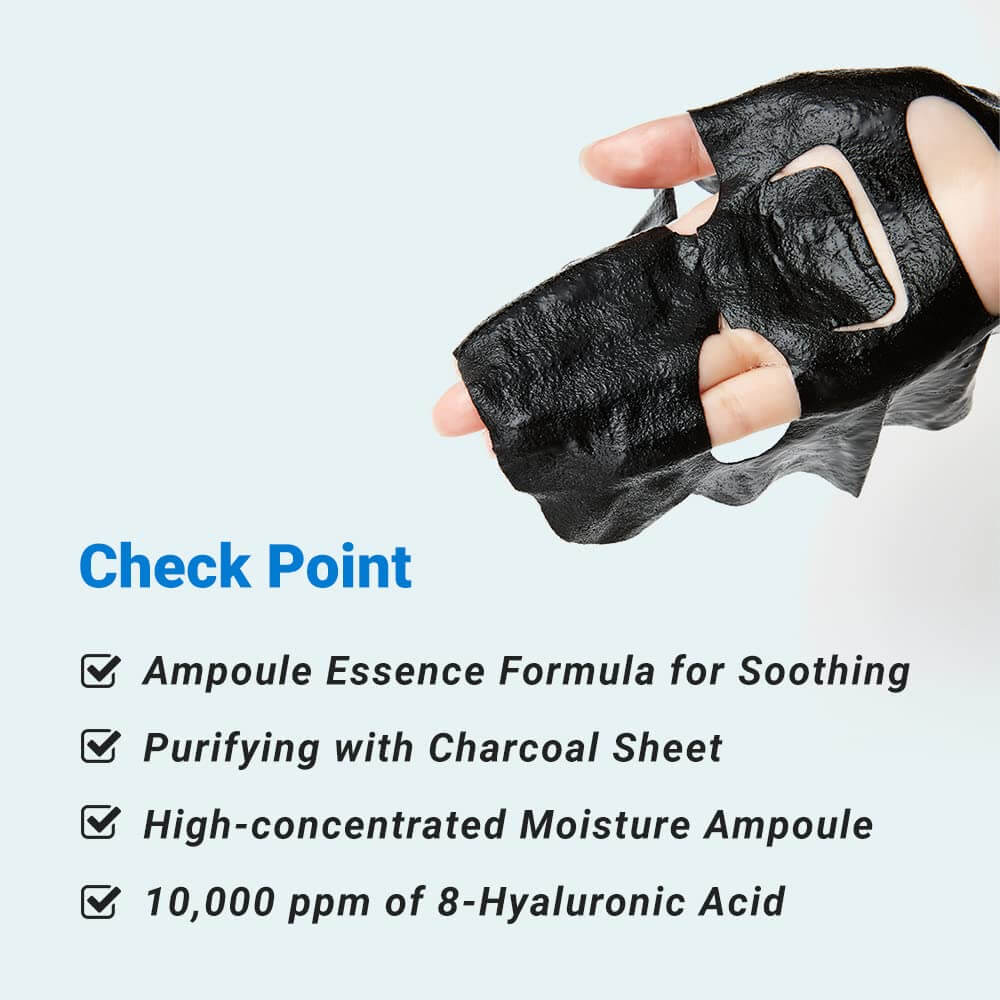 Nomierinoša ampulu auduma maska sejai Real Barrier Aqua Soothing Ampoule Mask