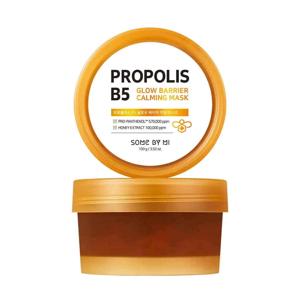 Nomierinoša maska mirdzuma piešķiršanai ar propolisu Some By Mi Propolis B5 Glow Barrier Calming Mask