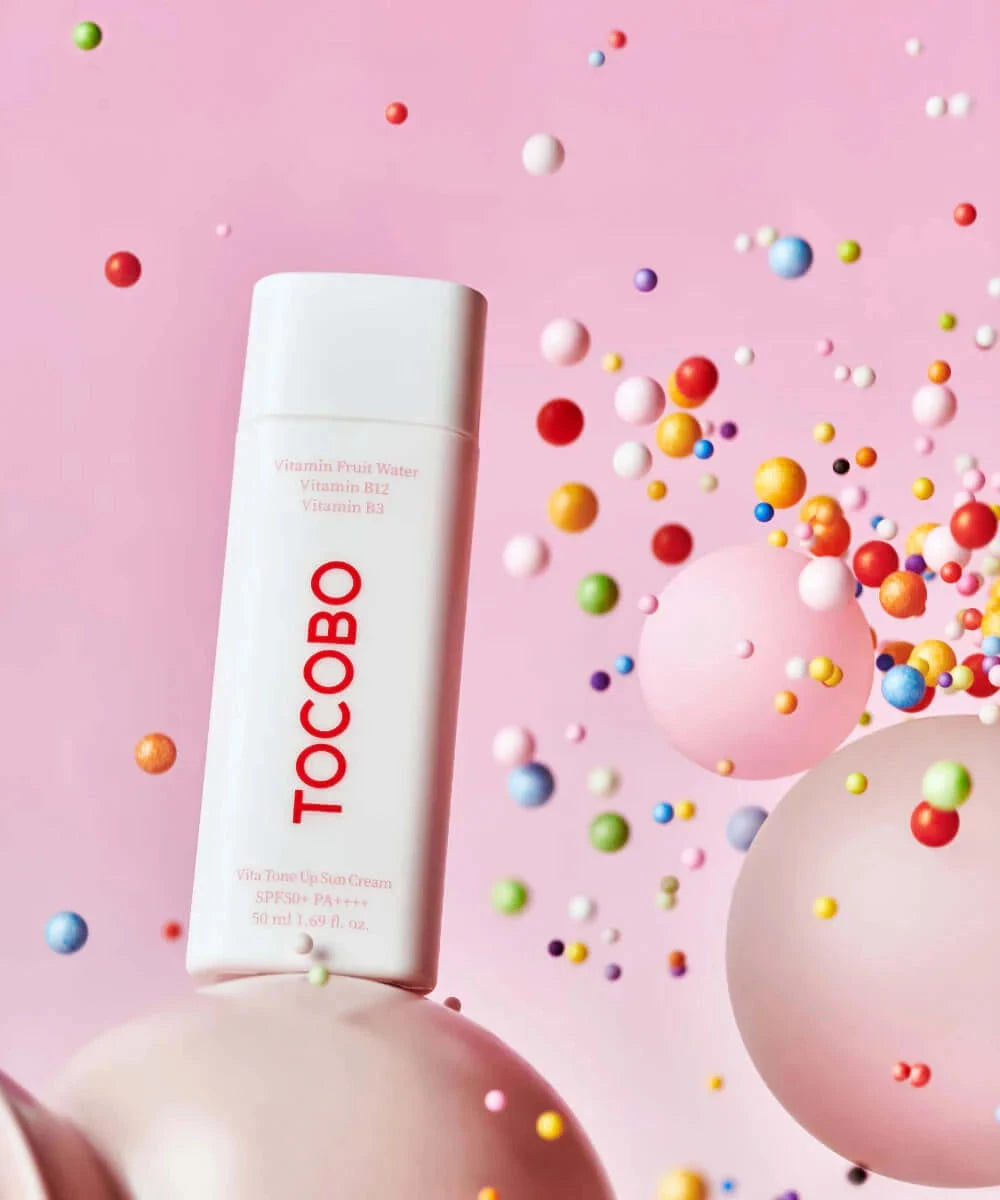 Saules aizsardzības krēms ar tonējošu efektu TOCOBO VITA TONE UP SUN CREAM DELUXE SPF50+ PA++++