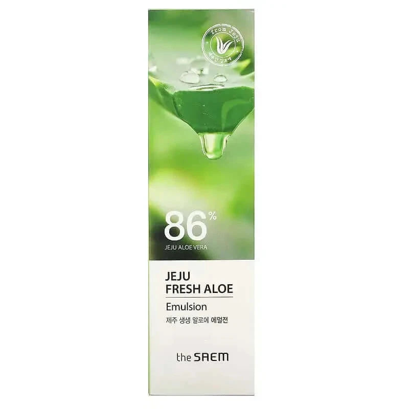Mitrinoša emulsija sejai ar alveju The Saem Jeju Fresh Aloe Emulsion