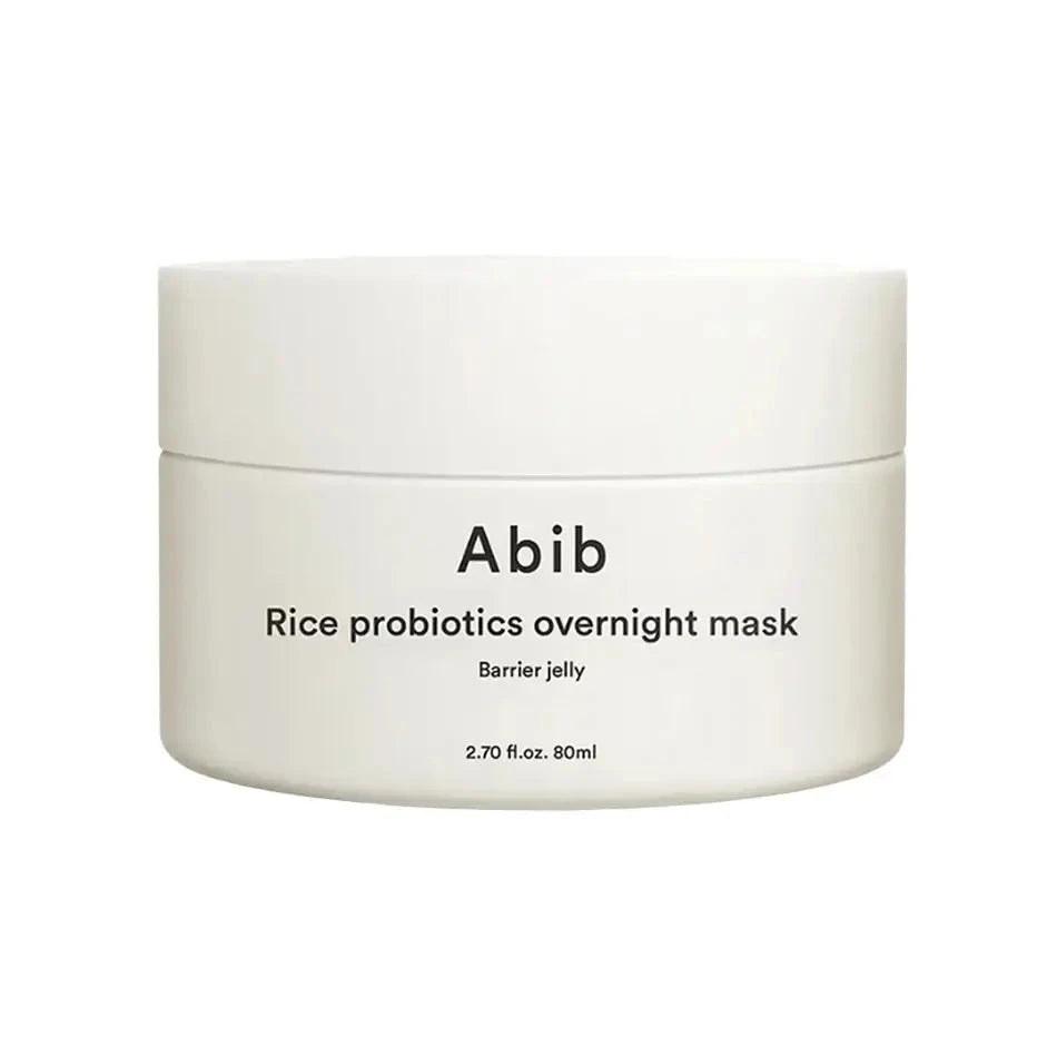 Ādas aizsargbarjeru stiprinoša nakts gelveida maska ar probiotiķiem Abib Rice Probiotics Overnight Mask Barrier Jelly