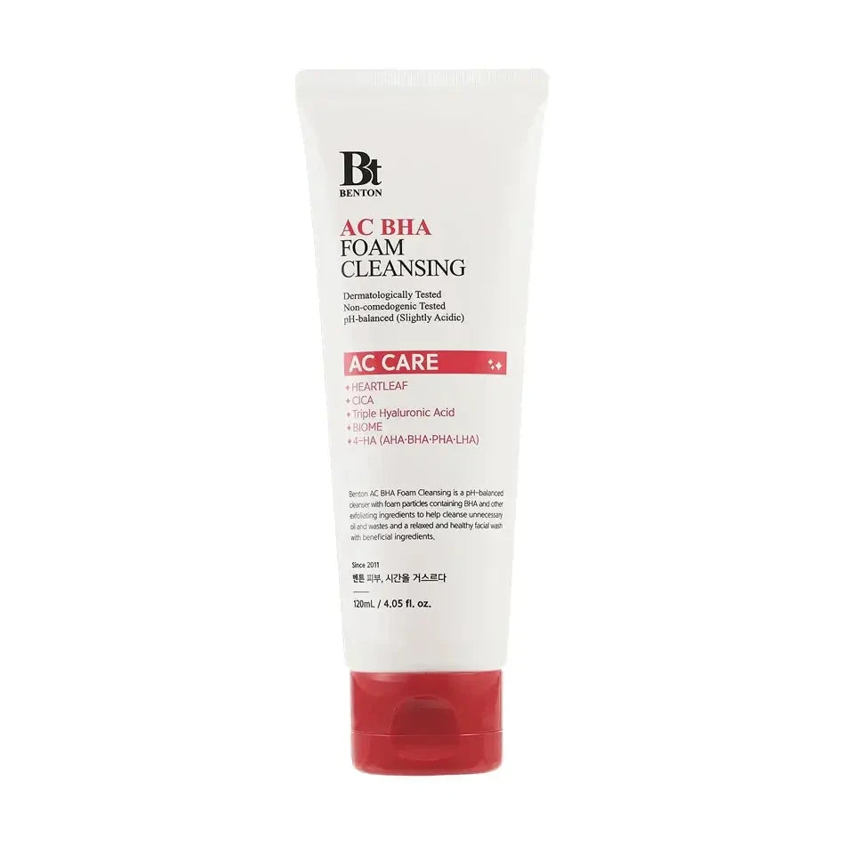 Gelveida putiņas ar salicilskābi Benton AC BHA Foam Cleansing