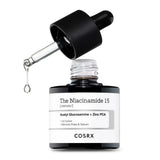 Sebumu regulējošs serums aknes novēršanai ar 15% niacinamīdu COSRX The Niacinamide 15 Serum