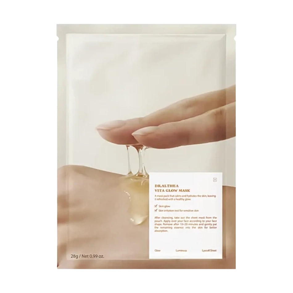 Vitamīniem bagāta auduma maska mirdzuma piešķiršanai ādai Dr. Althea Vita Glow Mask