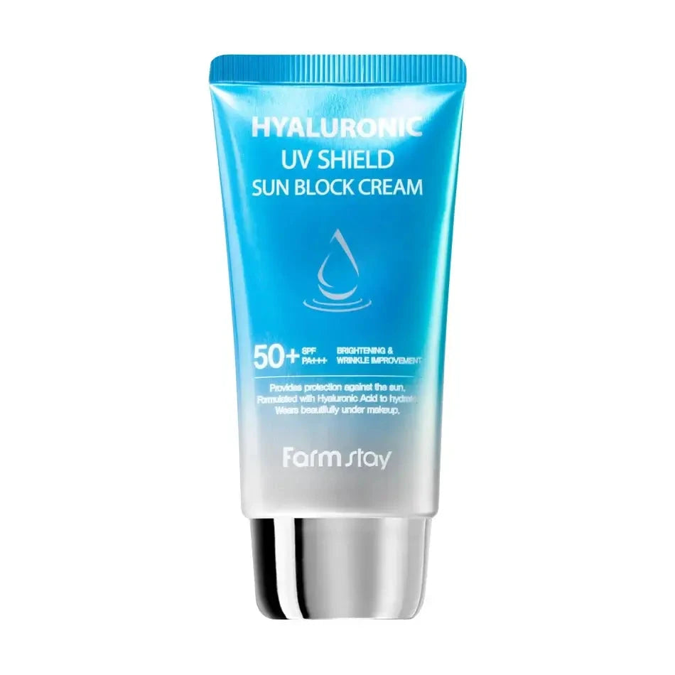 Saules aizsargkrēms ar hialuronskābi Farmstay Hyaluronic UV Shield Sun Block Cream
