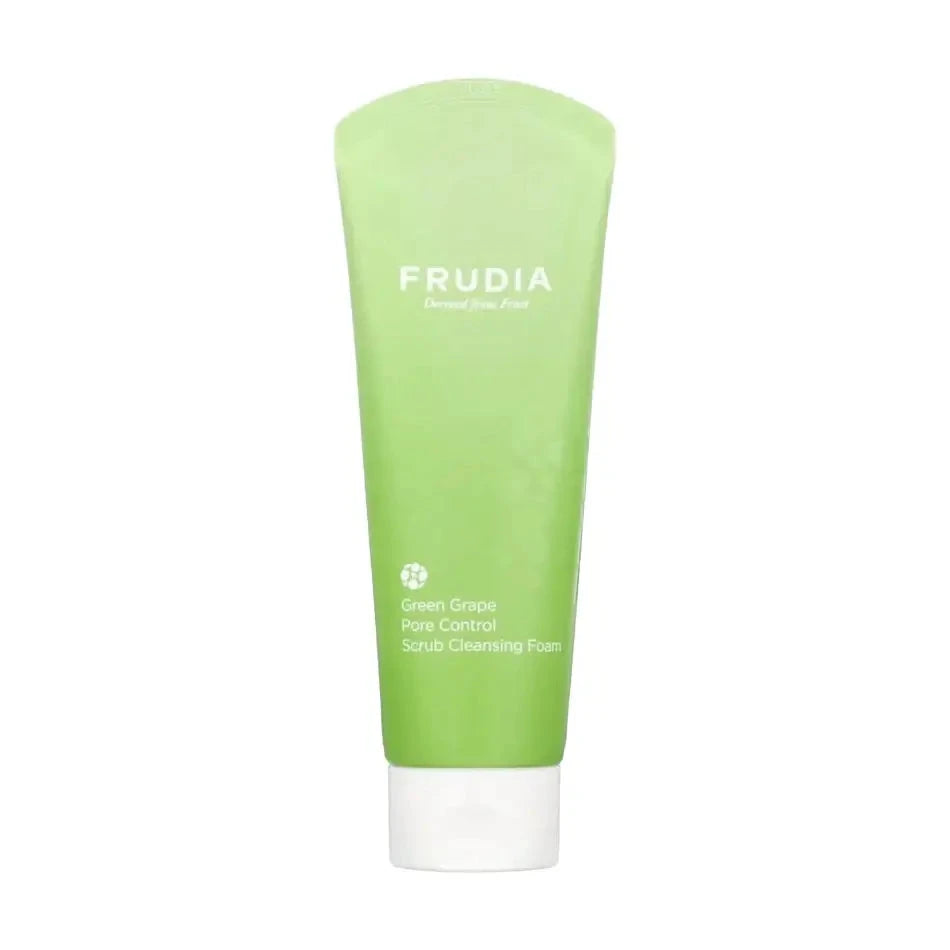 Putas-skrubis dziļai poru attīrīšanai Frudia Green Grape Pore Control Scrub Cleansing Foam