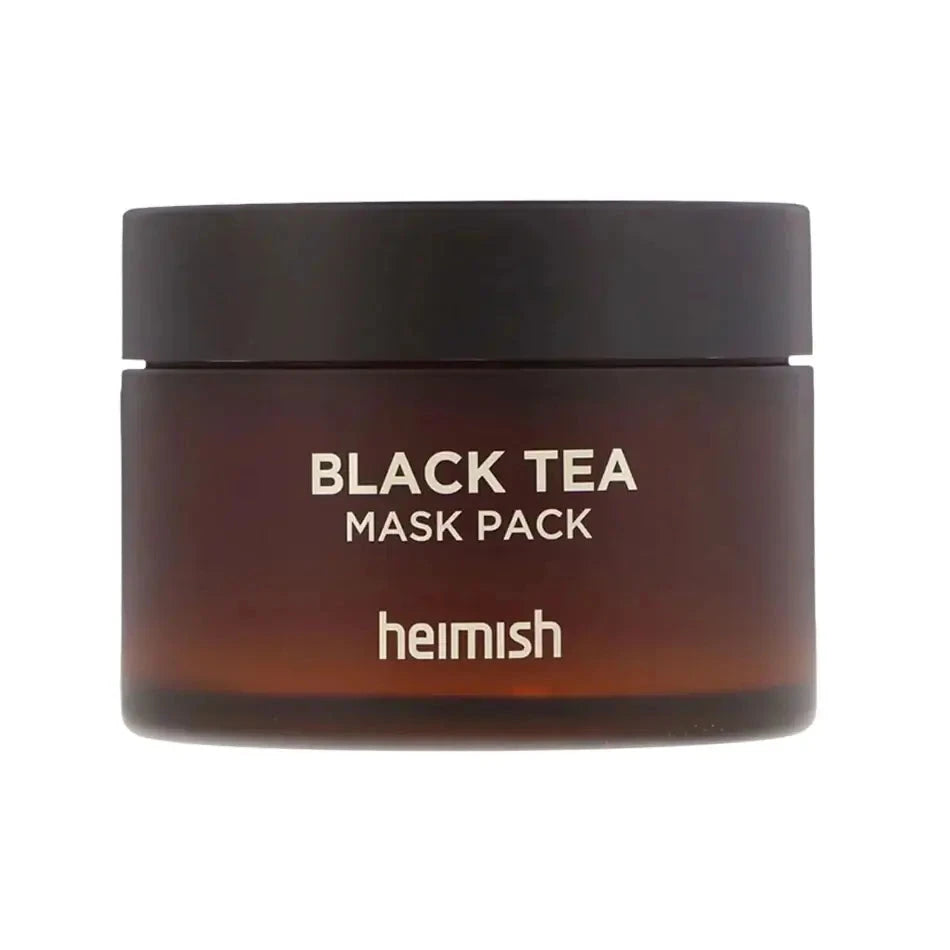 Antioksidantu maska ādas pietūkuma novēršanai Heimish Black Tea Mask Pack