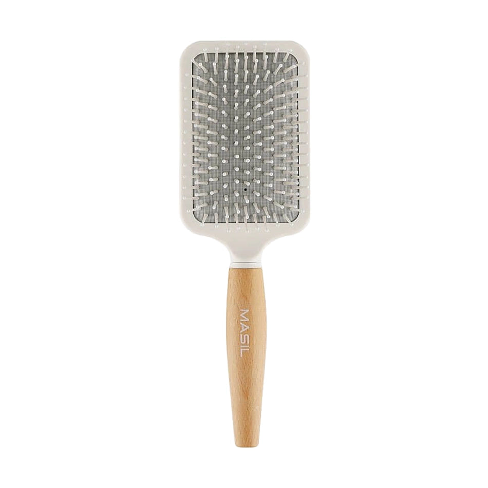 Koka matu suka ar antistatisku efektu Masil Wooden Paddle Brush