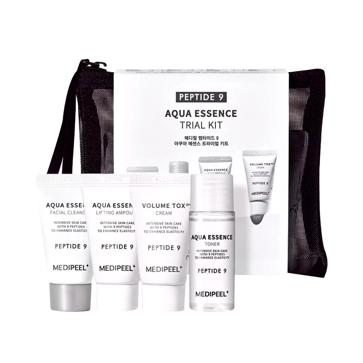 Miniatūru komplekts ādas elastībai Medi-Peel Peptide 9 Aqua Essence Trial Kit