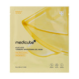 Mirdzumu piešķiroša hidrogēla maska ar kurkumu Medicube Kojic Acid Turmeric Brightening Gel Mask
