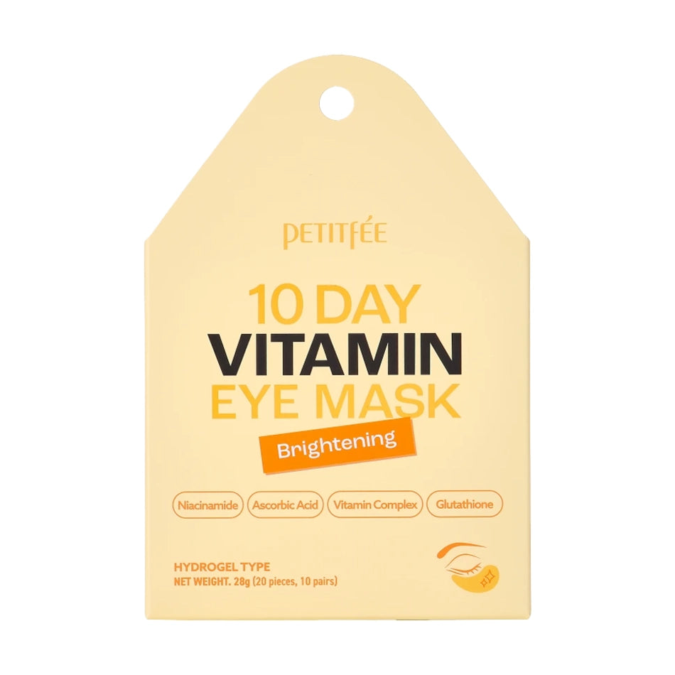 Ādu atsvaidzinoši hidrogela spilventiņi Petitfee 10 Day Vitamin Eye Masks Brightening