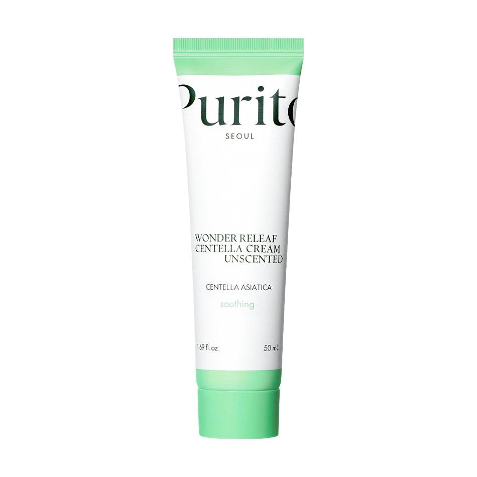 Atjaunojošs krēms ar Āzijas centellas ekstraktu Purito Wonder Releaf Centella Cream Unscented