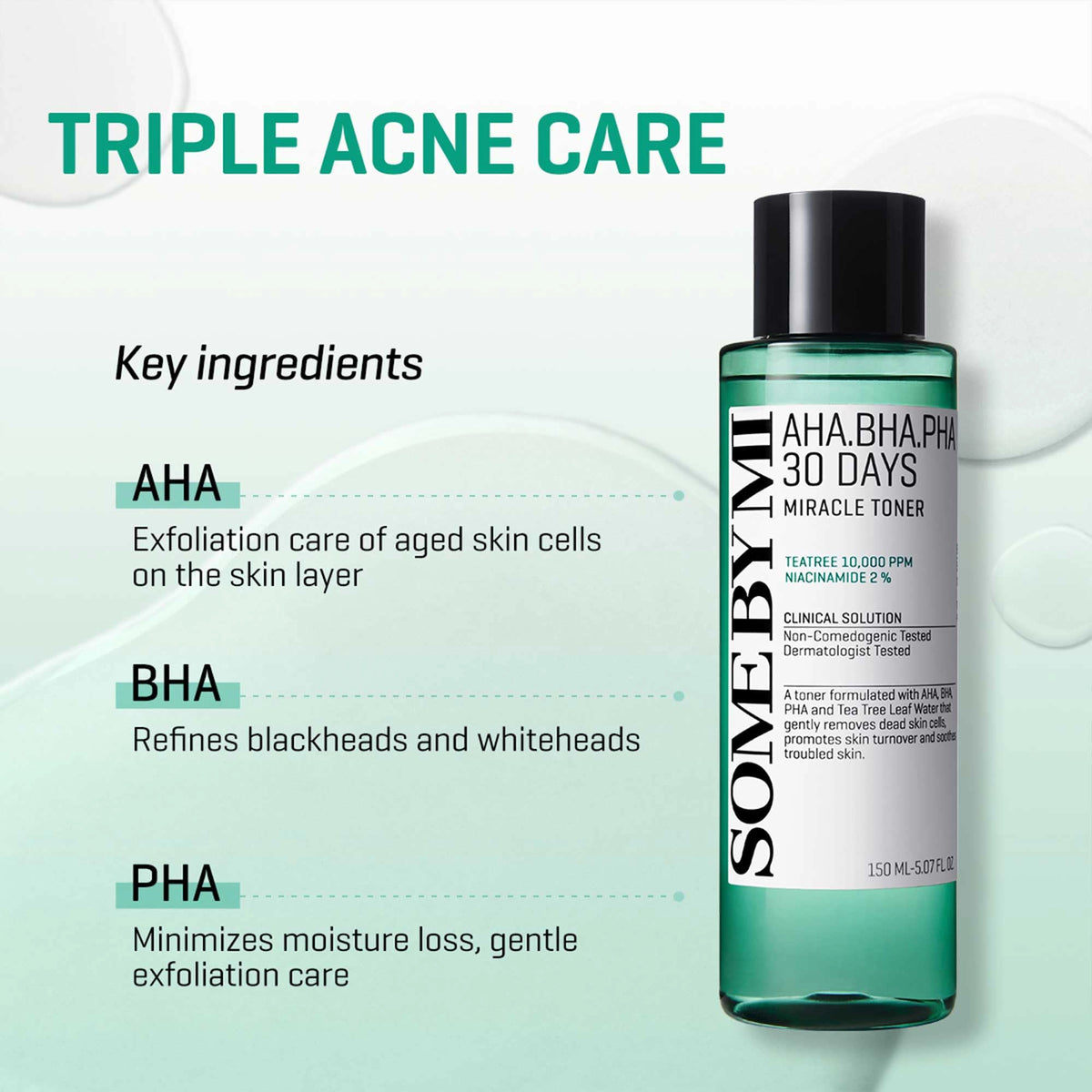 Attīrošs toniks sejai Some By Mi AHA-BHA-PHA 30 Days Miracle Toner, 150ml