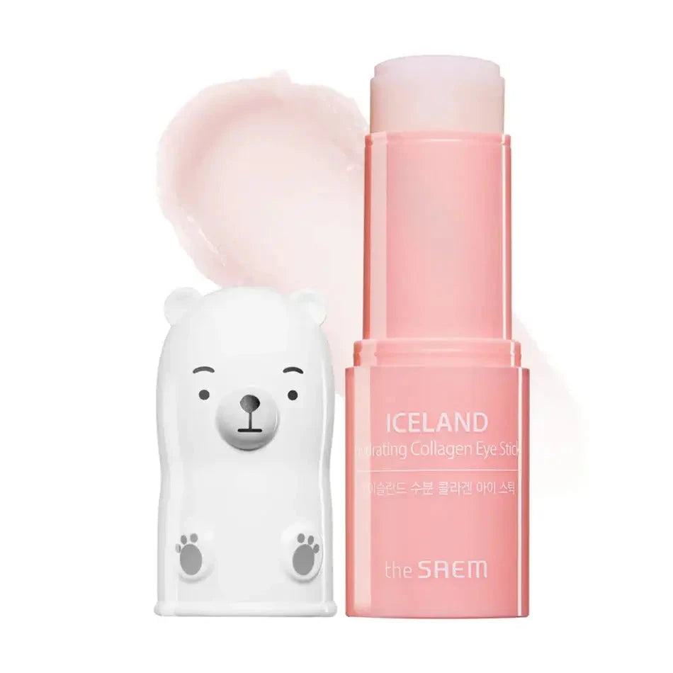 Mitrinošs zīmulis ar ledāju ūdeni un kolagēnu THE SAEM Iceland Hydrating Collagen Eye Stick