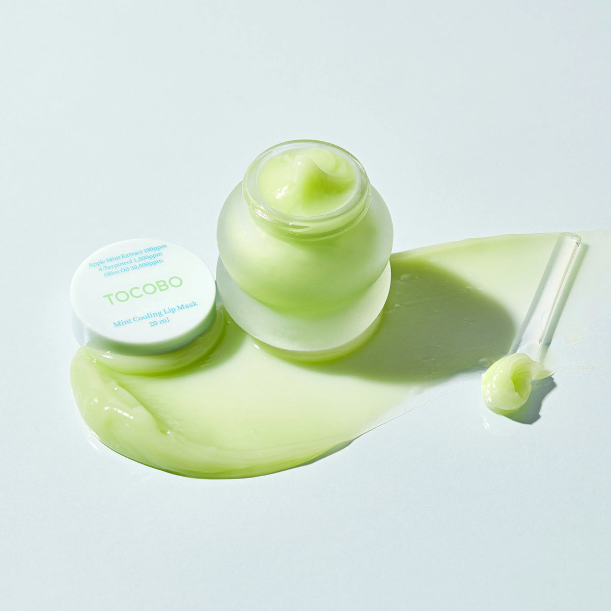 Nakts atvēsinošā maska lūpām ar piparmētru Tocobo Mint Cooling Lip Mask