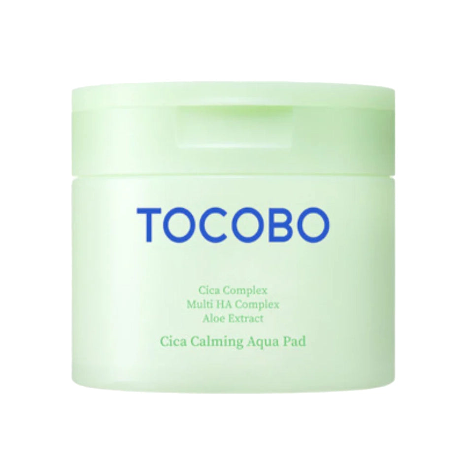 Ādu nomierinoši un mitrinoši spilventiņi ar Āzijas centellu Tocobo Cica Calming Aqua Pad