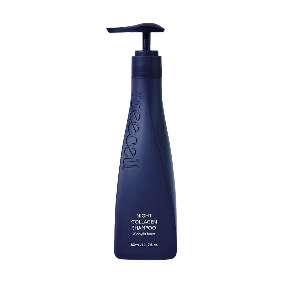 Lietošanai vakarā paredzēts šampūns matiem ar kolagēnu Treecell Night Collagen Shampoo Midnight Forest