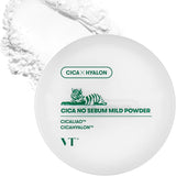 Birstošais pūderis ar Āzijas centellu taukaina spīduma novēršanai VT Cosmetics Cica No Sebum Mild Powder