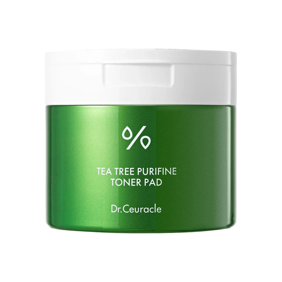 Ar toniku piesūcināti un tējas koku bagātināti spilventiņi problemātiskai ādai Dr. Ceuracle Tea Tree Purifine Toner Pad