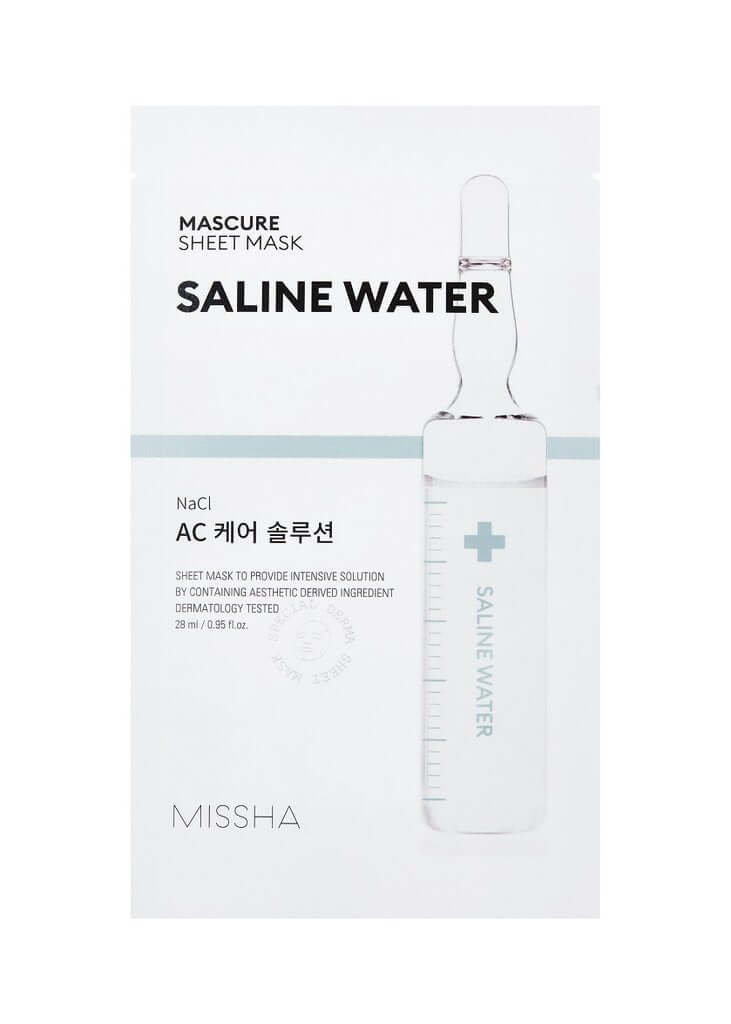 Nomierinoša auduma maska MISSHA Mascure AC Care Solution Sheet Mask